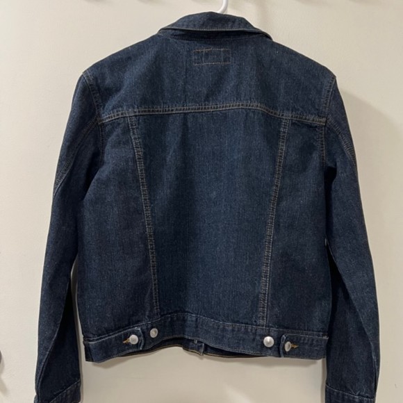 Old Navy Blue Jeans Womens 100% Cotton Denim Jacket Medium Wash Size Large - Picture 6 of 12